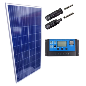 Kit Placa Solar 340w Controlador De Carga 30a Lcd